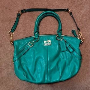 Coach leather handbag satchel